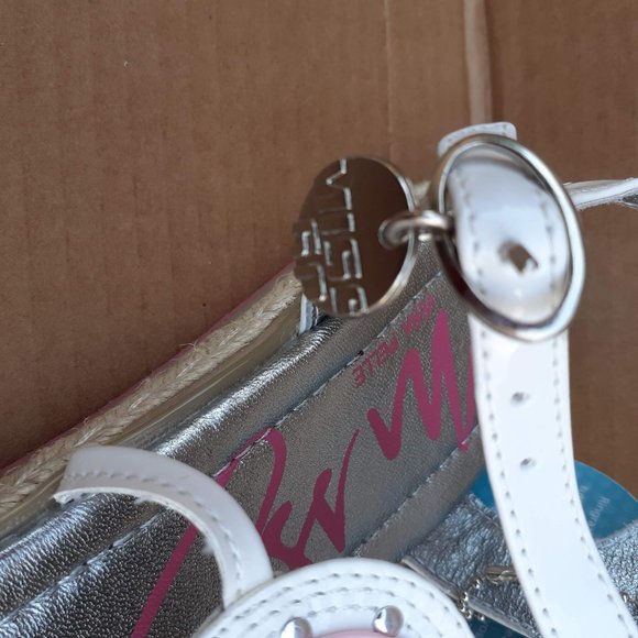 MISS SIXTY Genuine Leather Buckle-Strap Gladiator Sandal 6-6.5 NEW, READ. - Picture 8 of 13